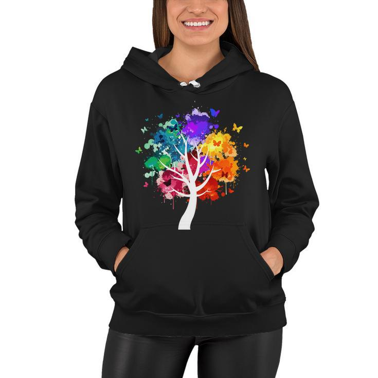 Colorful Tree Of Life Tshirt Women Hoodie