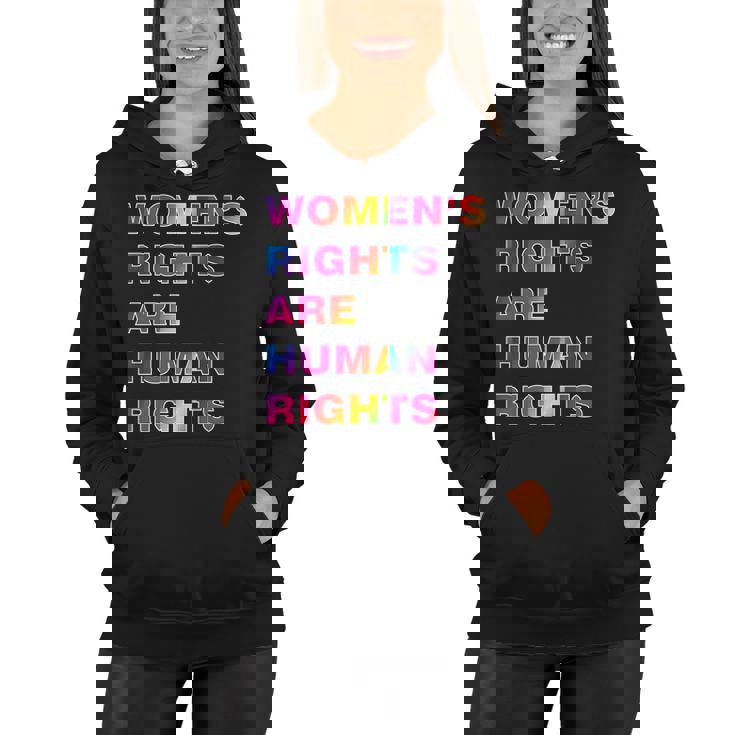 Colorful Womens Rights Are Human Rights Women Hoodie Colorful Womens Rights Are Human Rights Women Hoodie