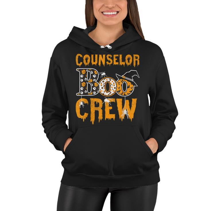 Counselor Teacher Boo Crew Halloween Counselor Teacher  Women Hoodie