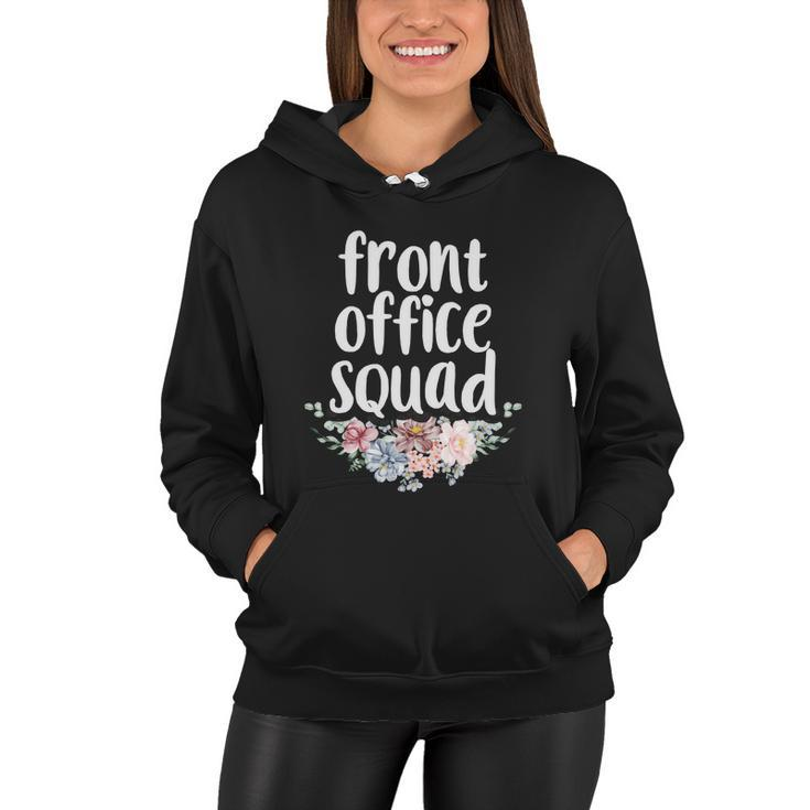 Cute Floral School Secretary Admin Front Office Squad Great Gift Women Hoodie