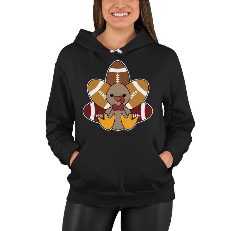 Cute Football Turkey Thanksgiving Tshirt Women Hoodie