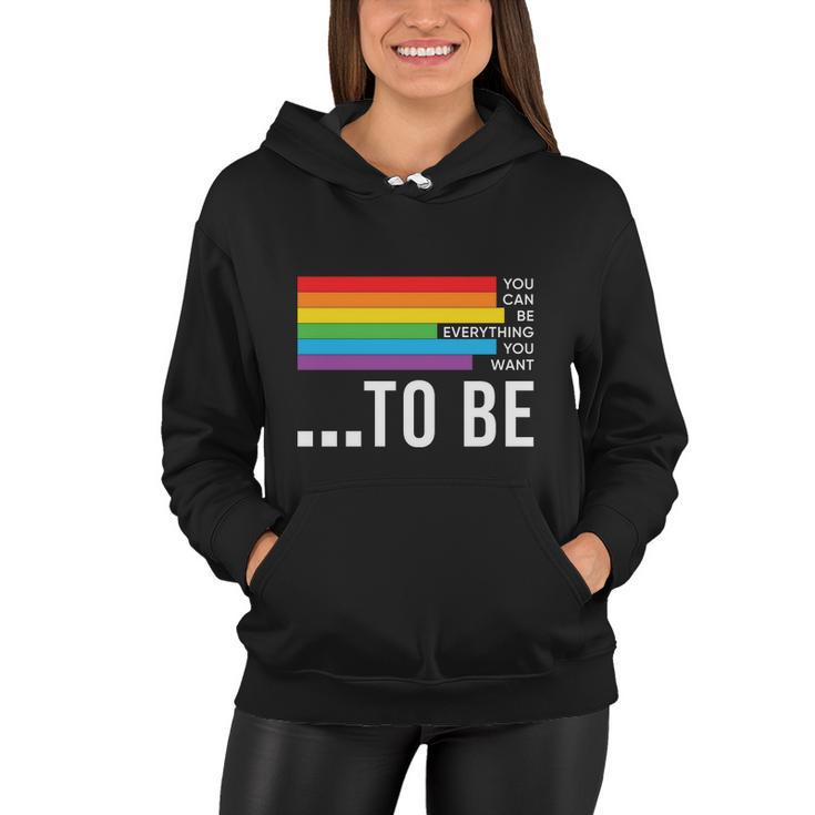 Dare To Be Yourself Lgbt Pride Month Women Hoodie