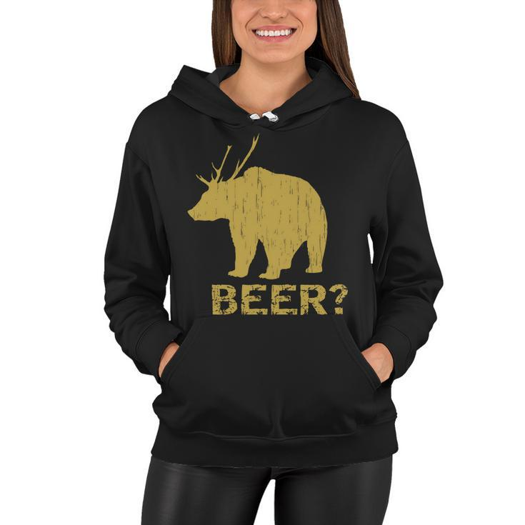 Deer Bear Beer Moose Elk Hunting Funny Tshirt Women Hoodie