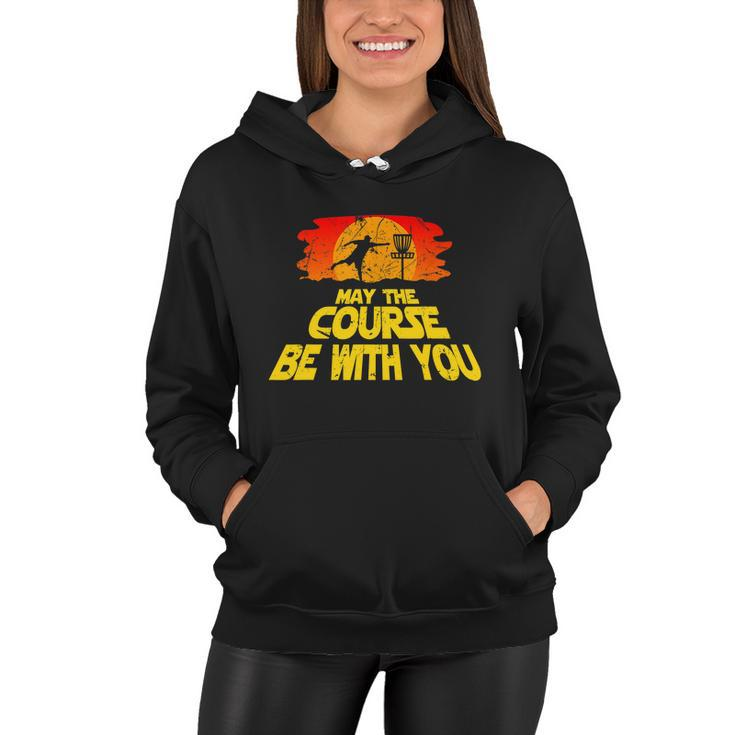 Disc Golf Shirt May The Course Be With You Trendy Golf Tee Women Hoodie