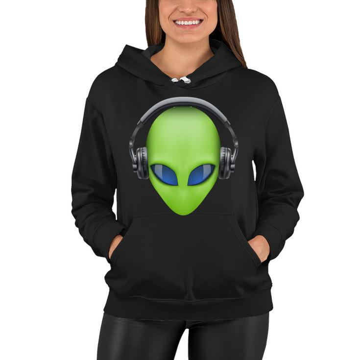 Dj Alien Headphones Tshirt Women Hoodie