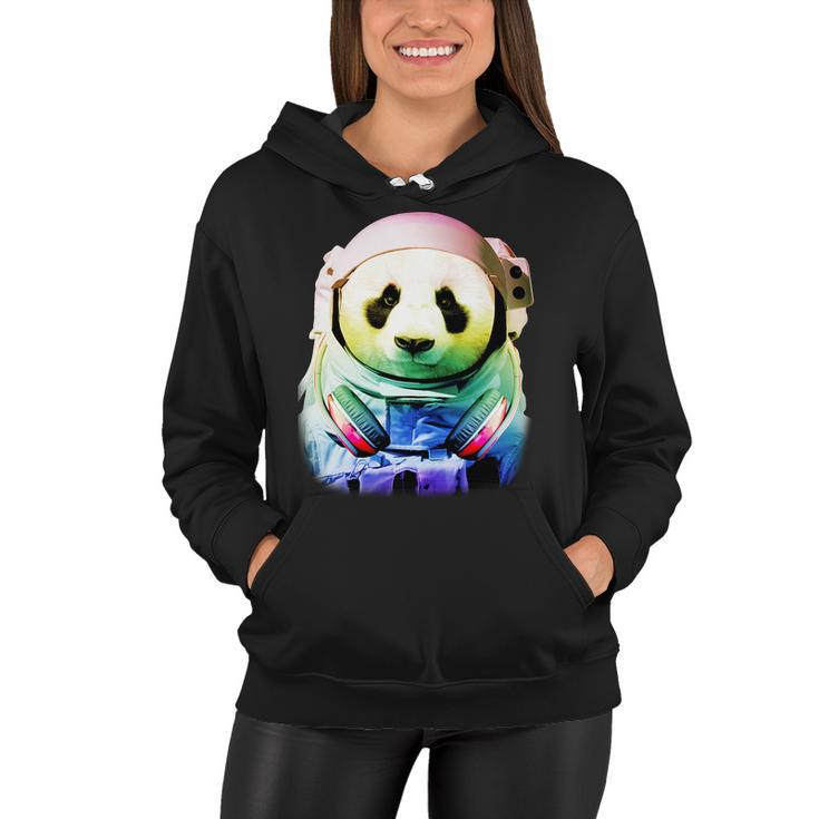 Dj Panda Astronaut Women Hoodie