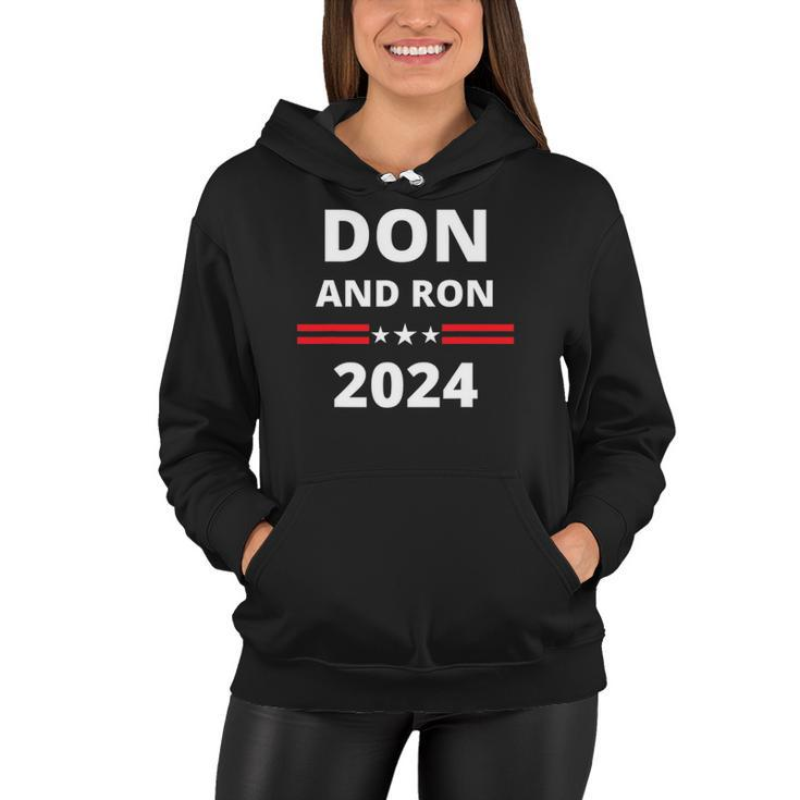 Don And Ron 2024 &8211 Make America Florida Republican Election Women Hoodie