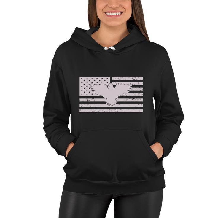 Eagle Graphic 4Th Of July American Independence Day Flag Plus Size Women Hoodie