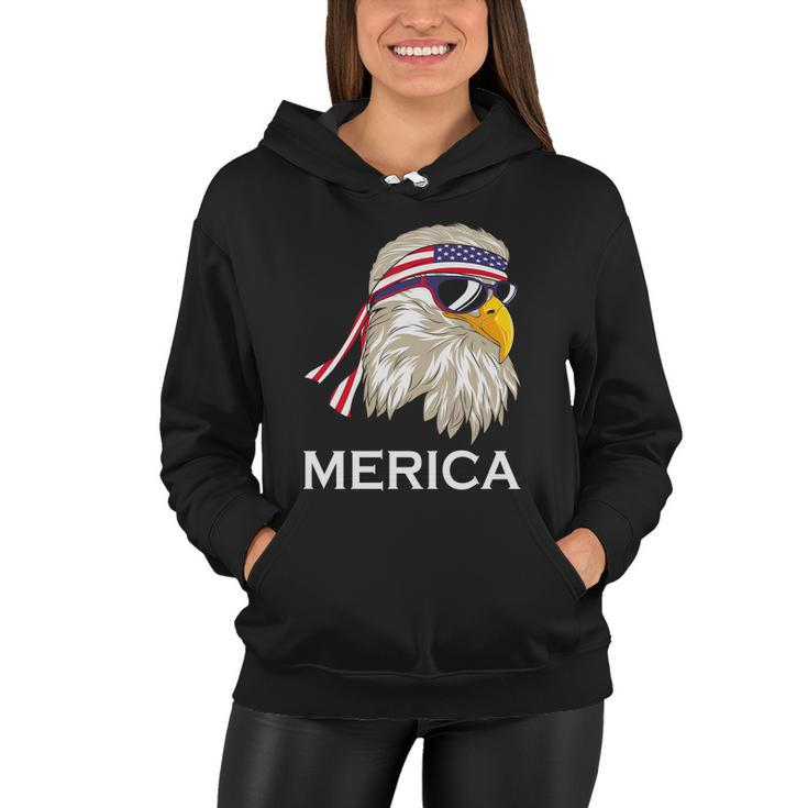 Eagle Mullet 4Th Of July Usa Merica Funny 4Th Of July Gift Women Hoodie