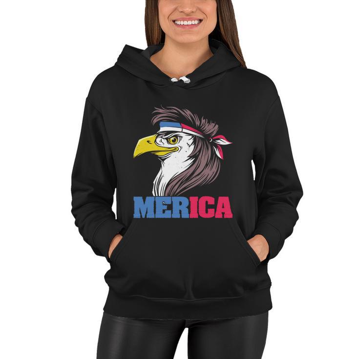 Eagle Mullet Merica Flag 4Th Of July Merican Pride Gift Women Hoodie