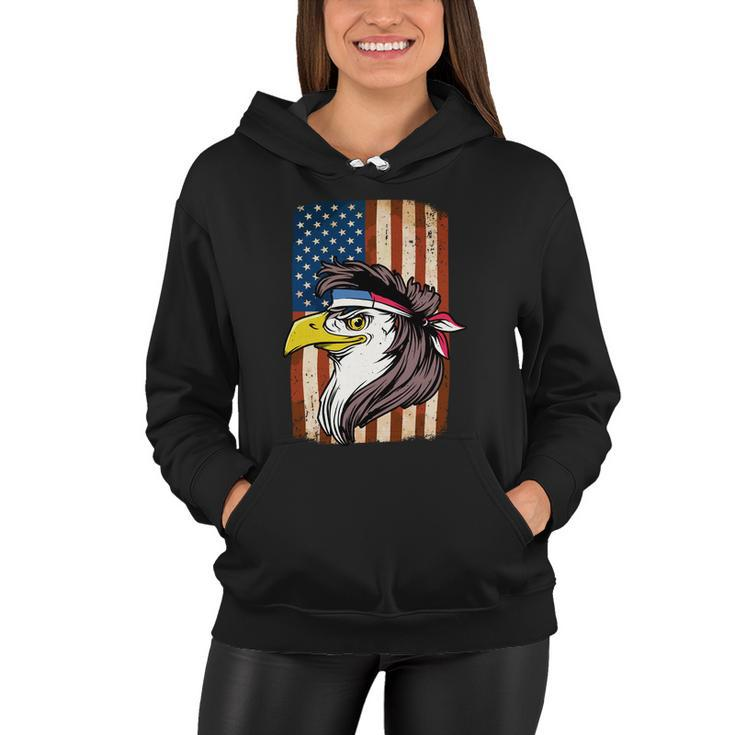 Eagle Mullet Usa American Flag Merica 4Th Of July Meaningful Gift V2 Women Hoodie