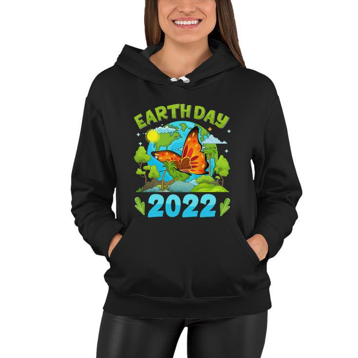 Earth Day 52Nd Anniversary 2022 Butterfly Environmental Women Hoodie