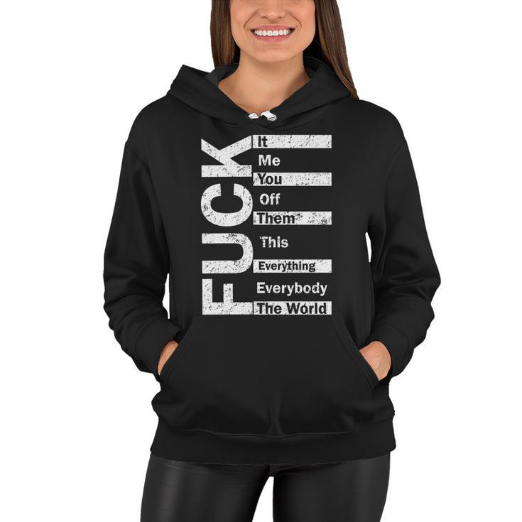 F The World Tshirt Women Hoodie