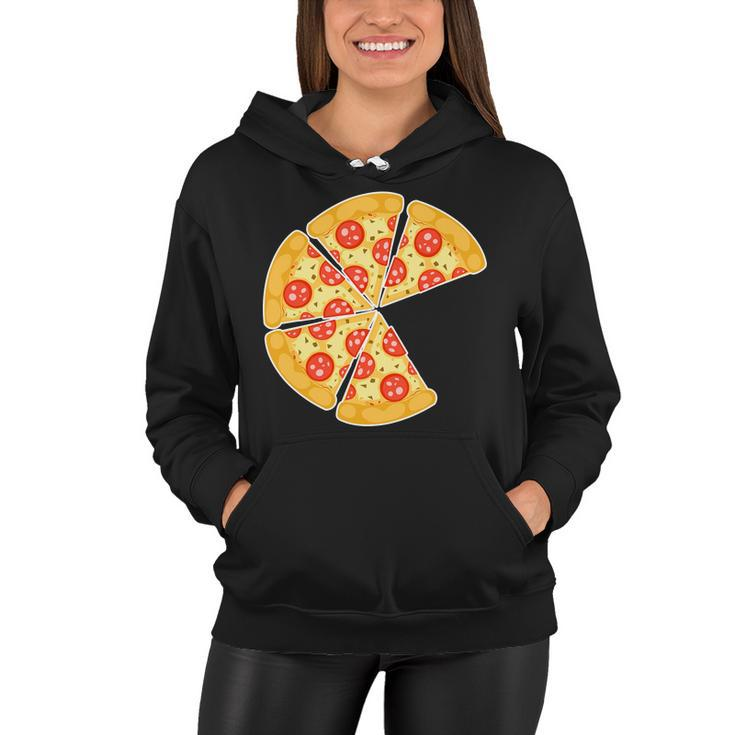 Family Matching Pizza With Missing Slice Parents Tshirt Women Hoodie