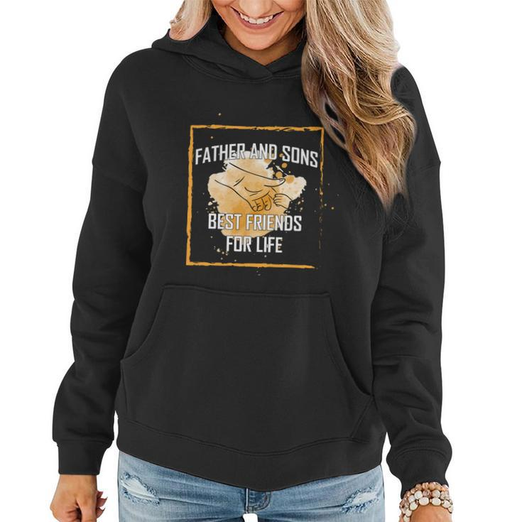 Father And Sons Best Friends For Life Fathers Day Gifts Graphic Design Printed Casual Daily Basic Women Hoodie