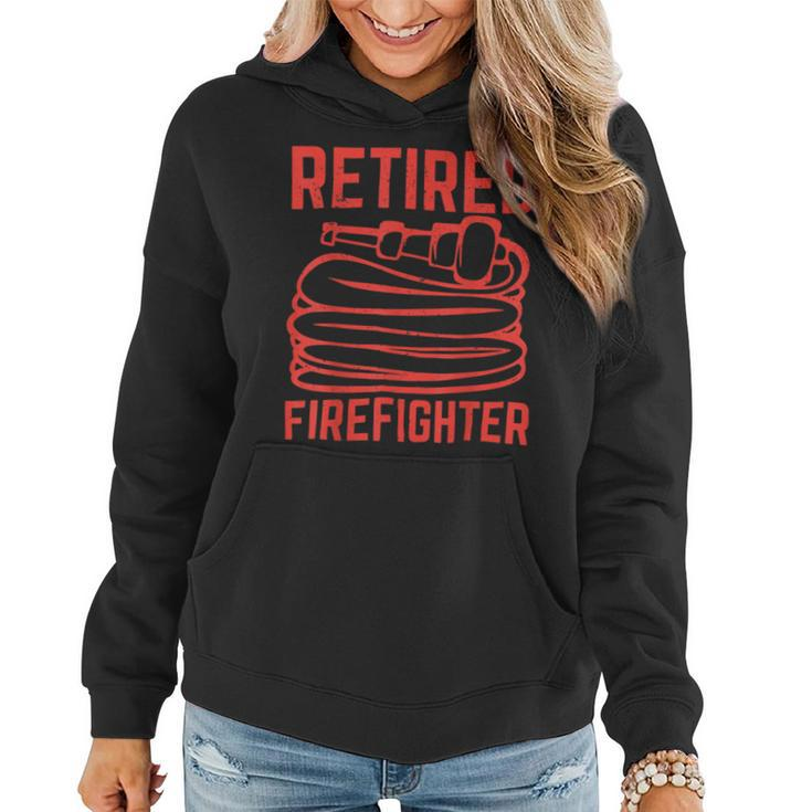 Firefighter Retired Firefighter Pension Retiring Women Hoodie