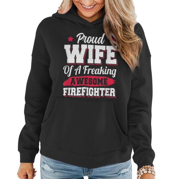 Firefighter Volunteer Fireman Firefighter Wife V2 Women Hoodie