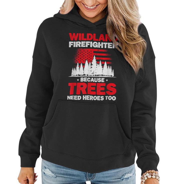 Firefighter Wildland Firefighter Hero Rescue Wildland Firefighting V2 Women Hoodie