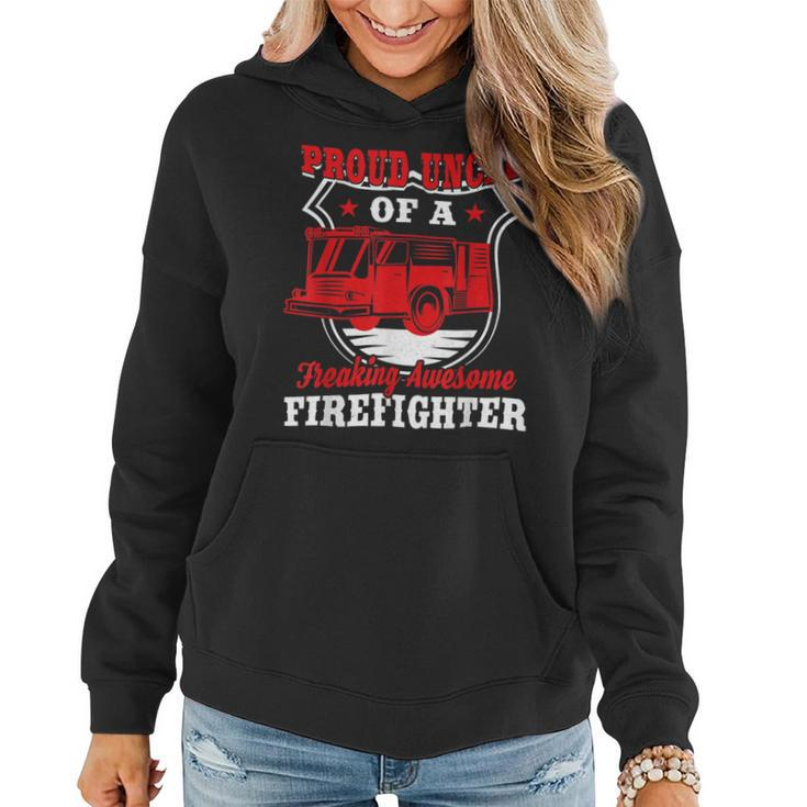 Firefighter Wildland Fireman Volunteer Firefighter Uncle Fire Truck V2 Women Hoodie