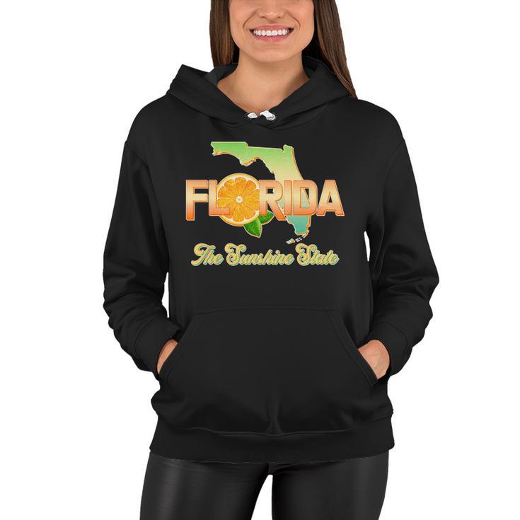 Florida The Sunshine State Orange Logo Women Hoodie