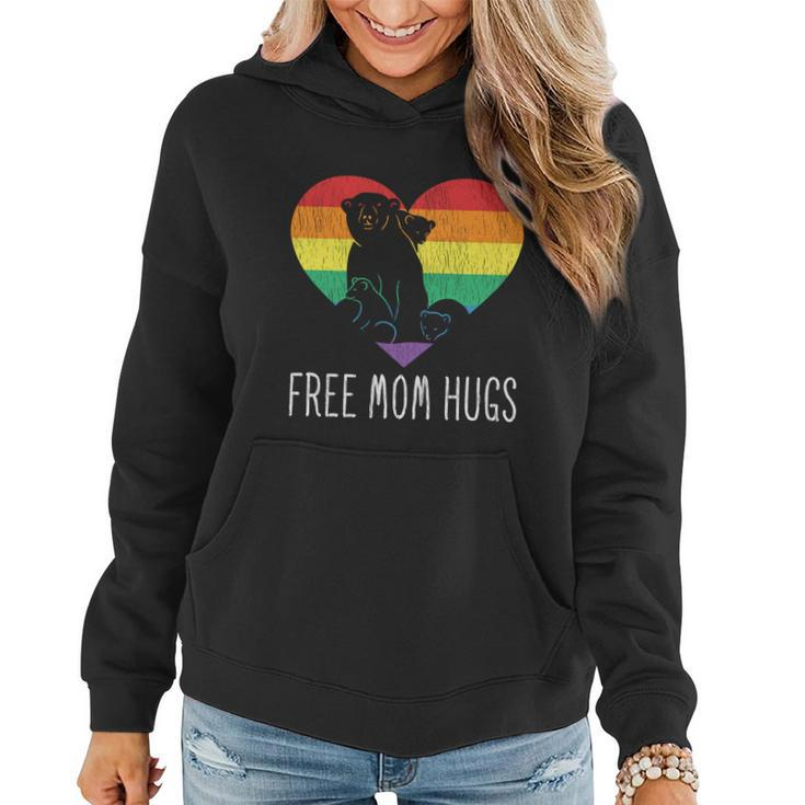 Free Mom Hugs Mama Bear Proud Mother Parent Pride Lgbt Mom Cute Gift Women Hoodie