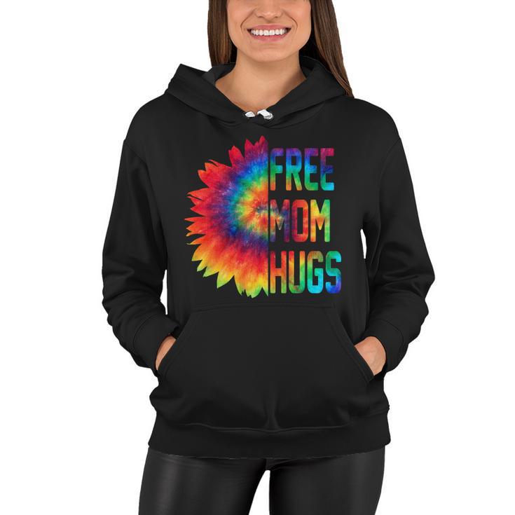 Free Mom Hugs Tie Dye Sunflower Women Hoodie