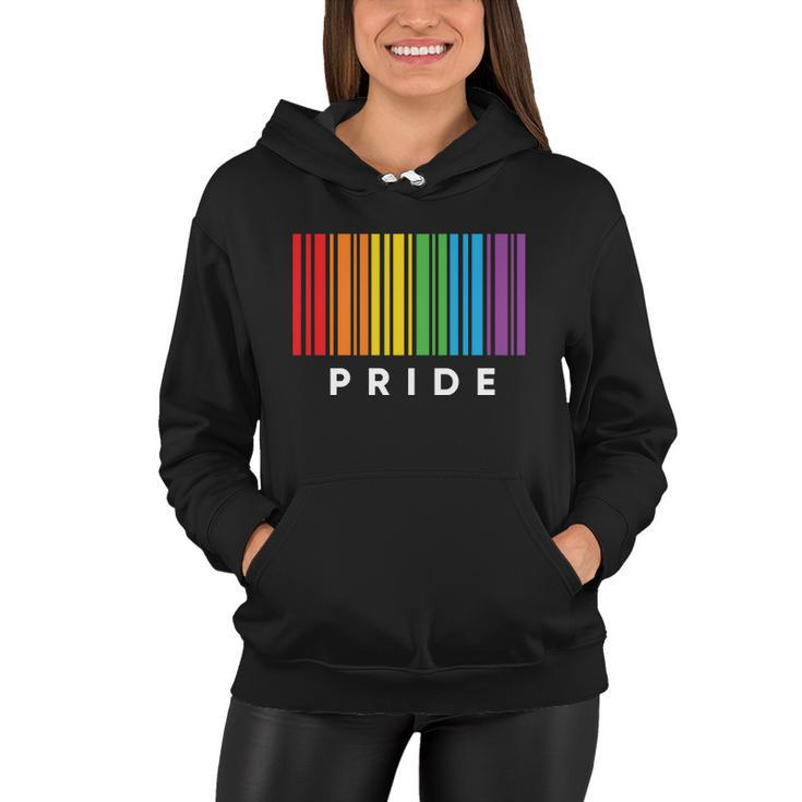 Funny Barcode Gay Pride Lgbt Awareness Pride Month Women Hoodie