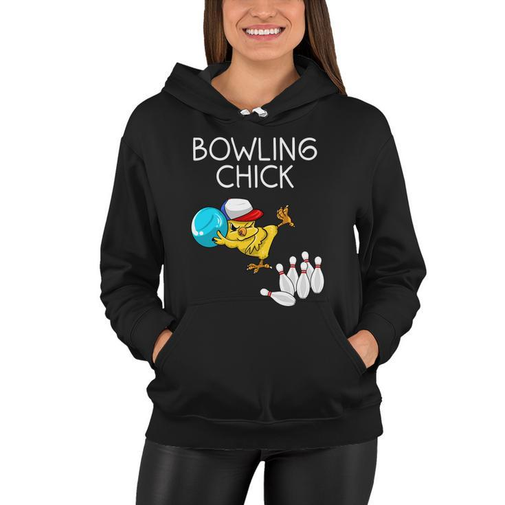 Funny Bowling Gift For Women Cute Bowling Chick Sports Athlete Gift Women Hoodie