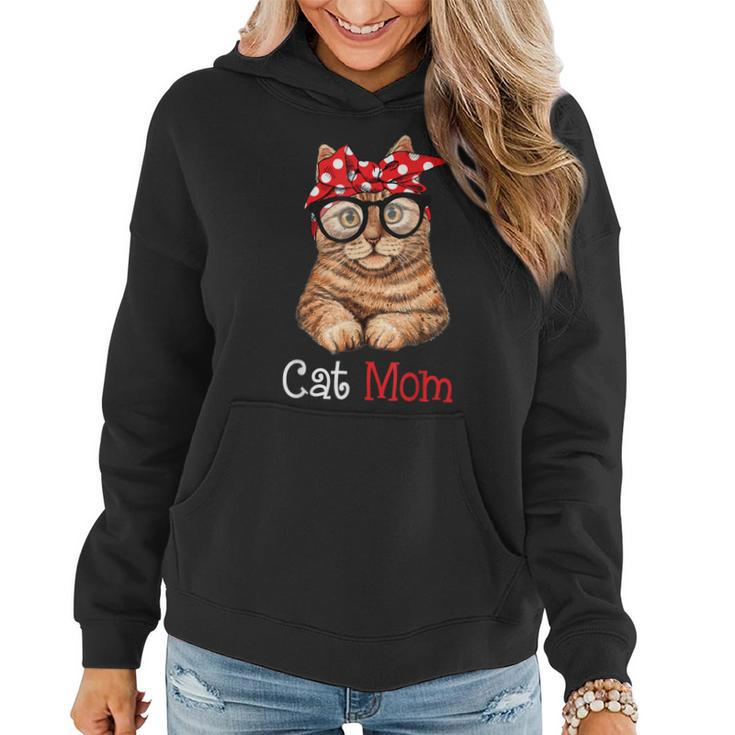 Funny Cat Mom Cat Lovers Mothers Day Mom Women Mothers Gift  Women Hoodie Graphic Print Hooded Sweatshirt