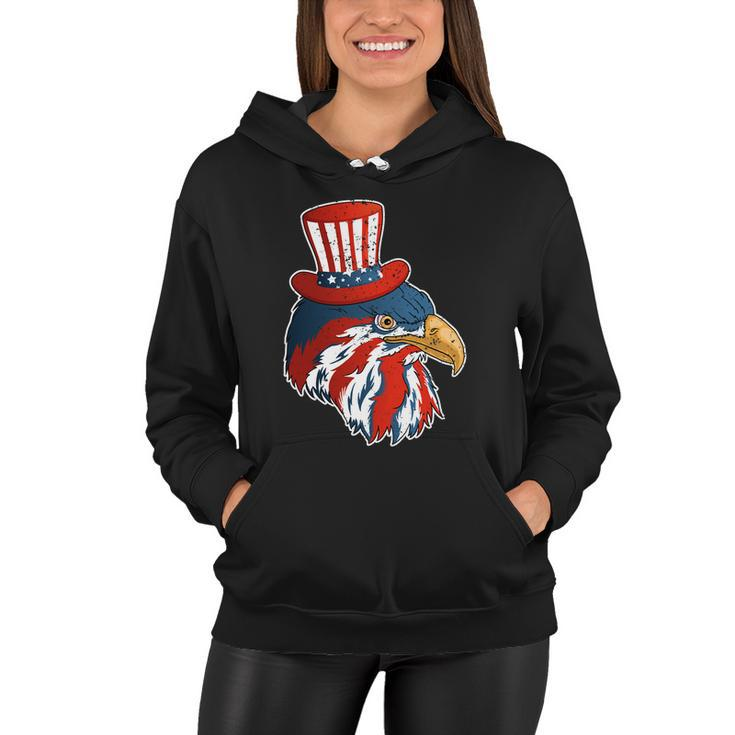 Funny Eagle Mullet 4Th Of July Cute Gift With American Flag Funny Gift Women Hoodie