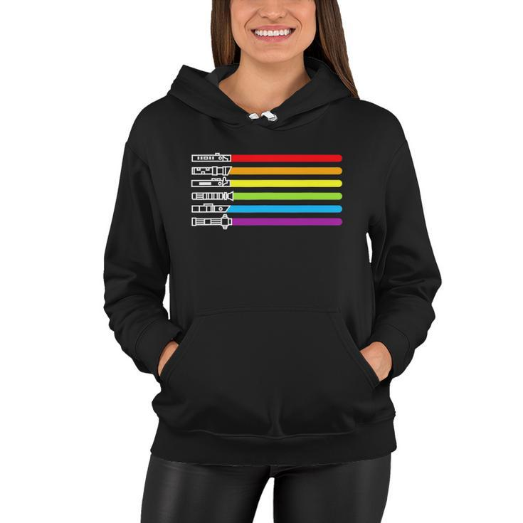 Funny Flag Rainbow Lgbt Pride Month 2022 Gift Women Hoodie