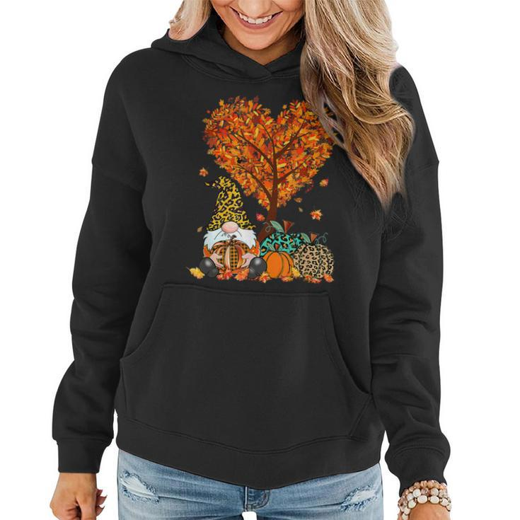Funny Its Fall Yall Cute Gnomes Pumpkin Autumn Tree Fall  Women Hoodie Graphic Print Hooded Sweatshirt