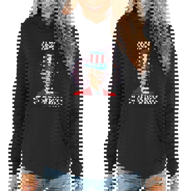 Funny Joe Biden Confused St Patricks Day For Fourth Of July Gift Graphic Design Printed Casual Daily Basic Women Hoodie Funny Joe Biden Confused St Patricks Day For Fourth Of July Gift Graphic Design Printed Casual Daily Basic Women Hoodie