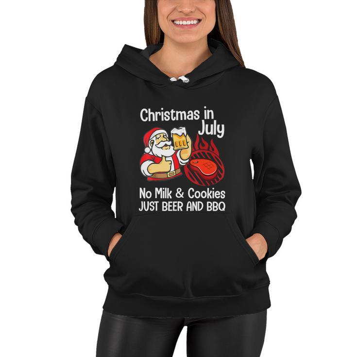 Funny Merry Christmas In July No Milk Cookies Women Hoodie