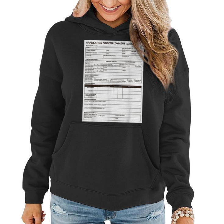Funny Scary Halloween Costume Job Application Trick Or Treat Women Hoodie Graphic Print Hooded Sweatshirt
