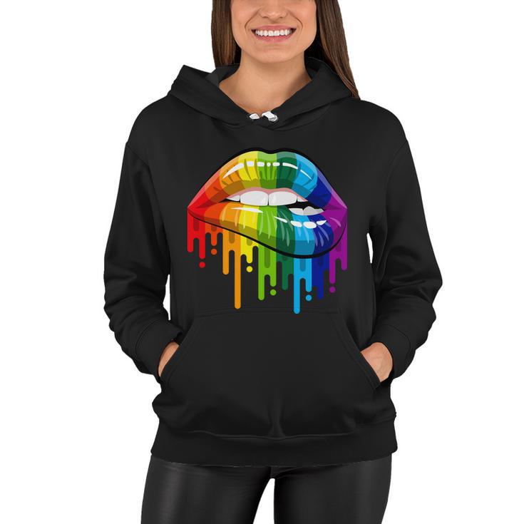 Gay Pride Lips V2 Women Hoodie