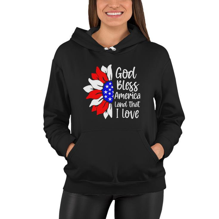 God Bless America Land That I Love 4Th Of July Women Hoodie