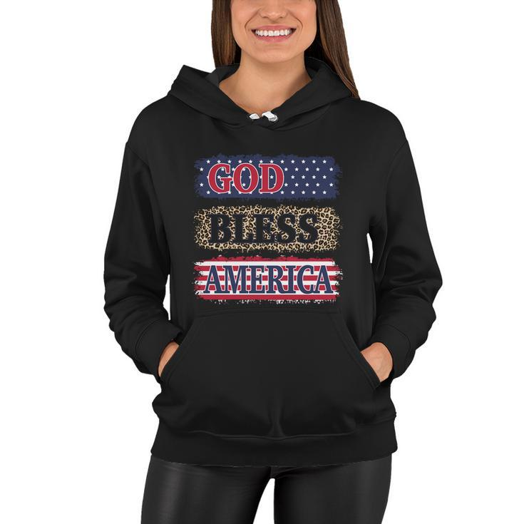 God Bless America Patriotic 4Th Of July Independence Day Gift Women Hoodie