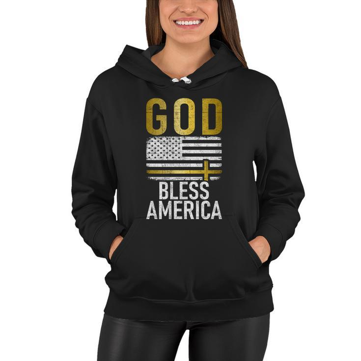 God Bless America Usa 4Th July Independence Gift Women Hoodie