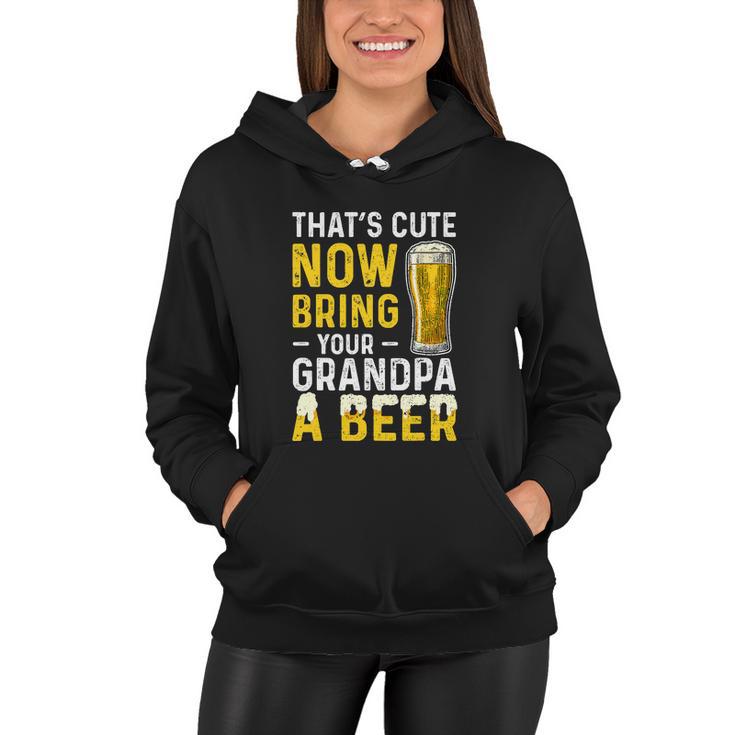 Grandpa A Beer Fathers Day Funny Drinking Women Hoodie