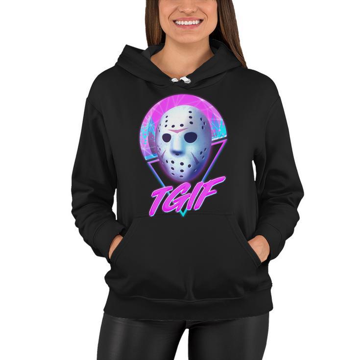 Halloween Retro 80S Tgif Jason Mask Tshirt Women Hoodie