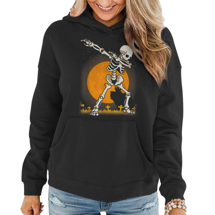 Halloween Shirts For Boys Kids Dabbing Skeleton Costume Dab Women Hoodie Graphic Print Hooded Sweatshirt
