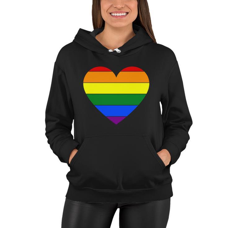 Heart Lgbt Gay Pride Lesbian Bisexual Ally Quote V3 Women Hoodie