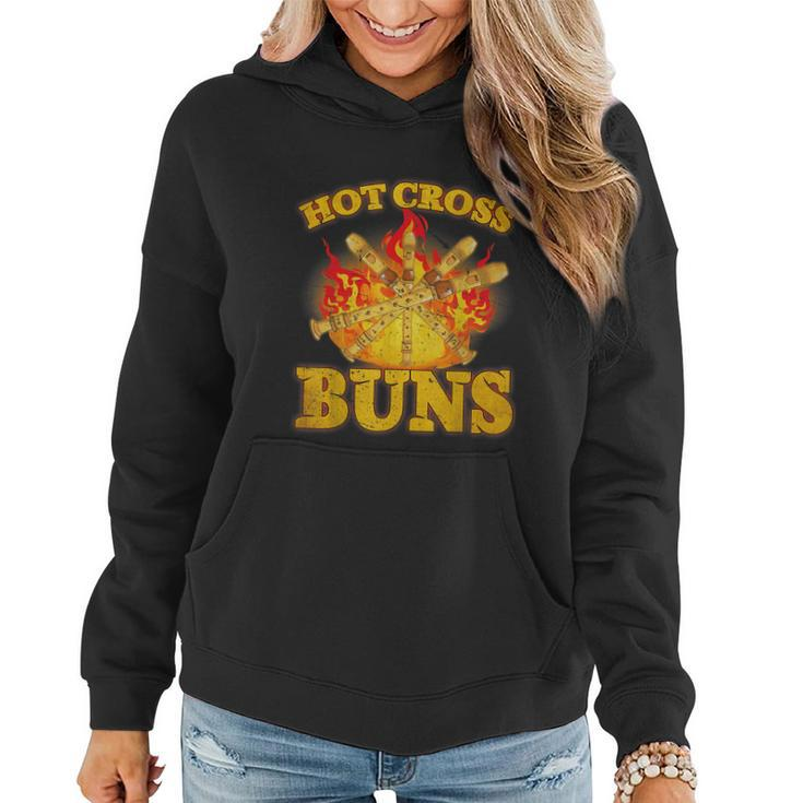 Hot Cross Buns Funny Trendy Hot Cross Buns Graphic Design Printed Casual Daily Basic V2 Women Hoodie