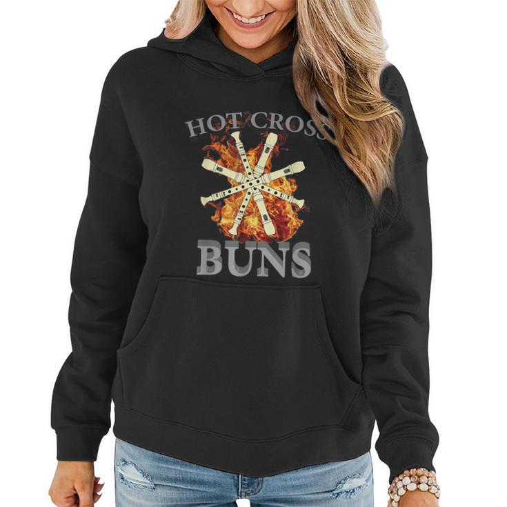 Hot Cross Buns Funny Trendy Hot Cross Buns Graphic Design Printed Casual Daily Basic Women Hoodie