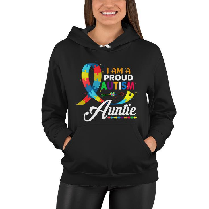 I Am A Proud Autism Auntie Autism Autism Awareness Women Hoodie