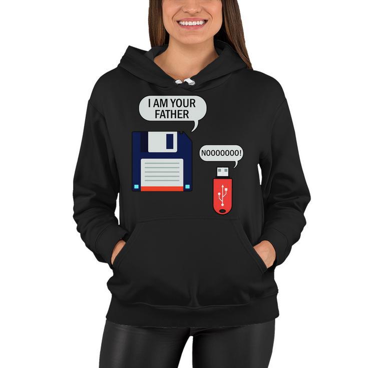 I Am Your Father Retro Floppy Disk Usb Tshirt Women Hoodie