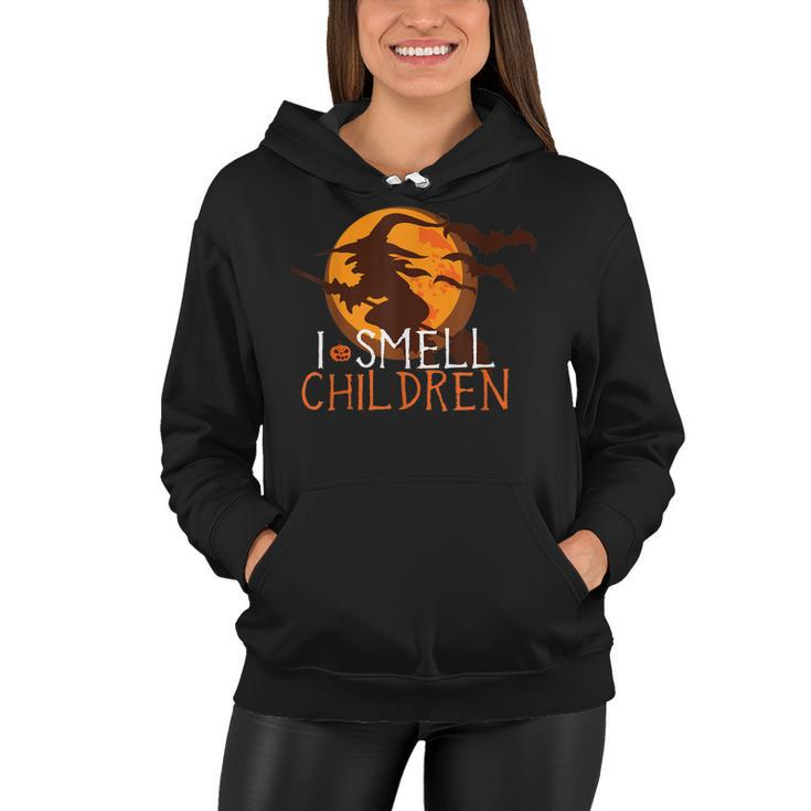 I Smell Children Funny Halloween Witches Costume  Women Hoodie