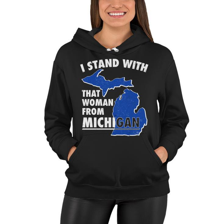 I Stand With That Woman From Michigan Support Women Hoodie