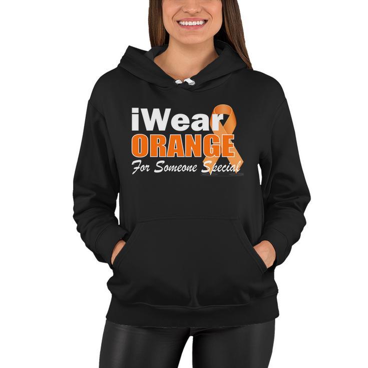 I Wear Orange For Someone I Love Leukemia Tshirt Women Hoodie